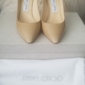 Jimmy Choo Romy Pumps Size 37 in Nude